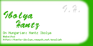 ibolya hantz business card
